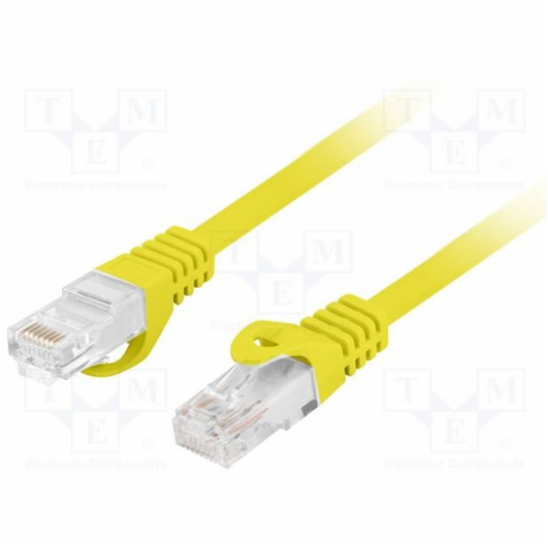 Lanberg Patchcord cat.6 UTP LSZH cu 0,25m žlutý, schválen...