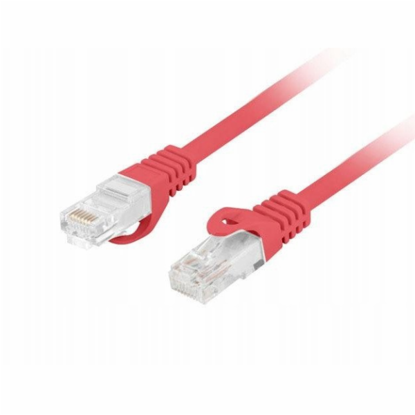 Lanberg Patchcord cat.6 UTP LSZH cu 3m červený, fluoresce...