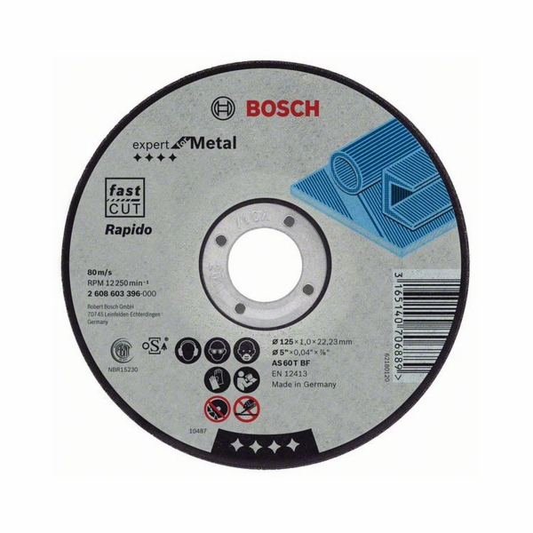 Řezací kotouč Bosch, 125 x 1,6 x 22,23 mm