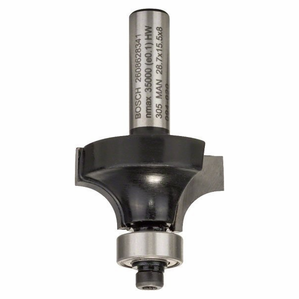 Zaoblovací fréza Bosch standardní na dřevo, rádius 8 mm