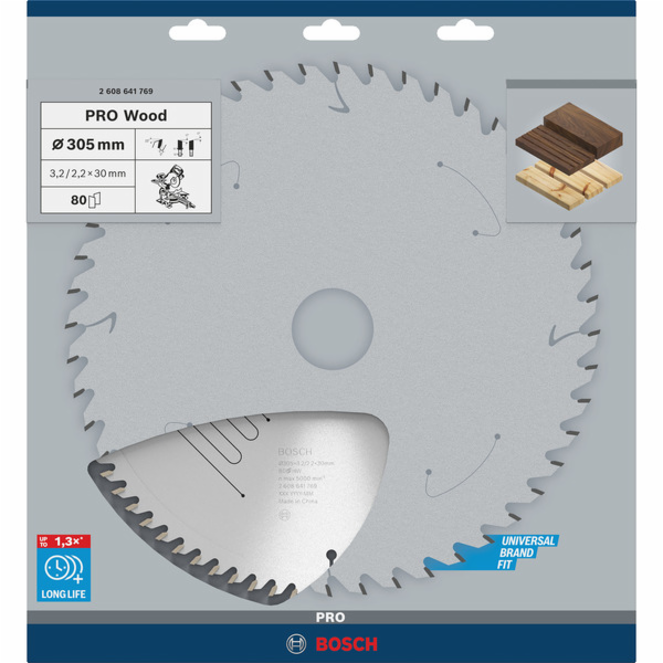 Pilový kotouč Bosch Optiline Wood, O 305 mm, 80T