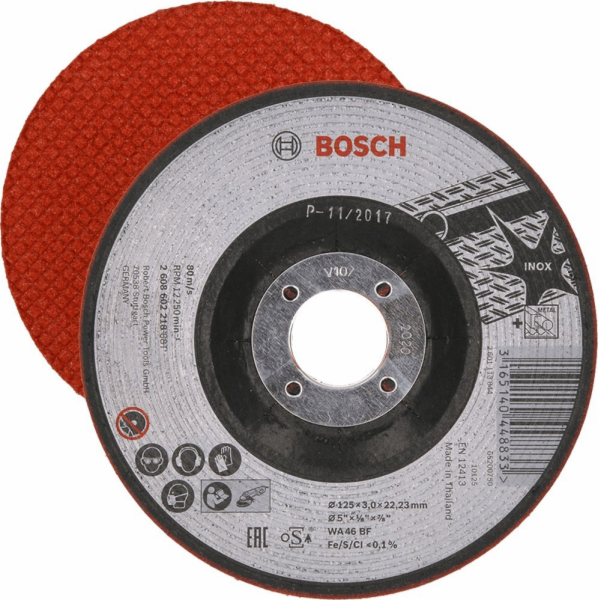 Bosch SHIELD T27 125/3,0/22 ALU, OCEL, INOX BOSCH