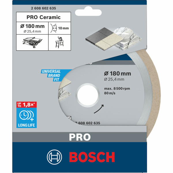 Diamantový řezný kotouč Bosch Best for Ceramic, O 180 mm