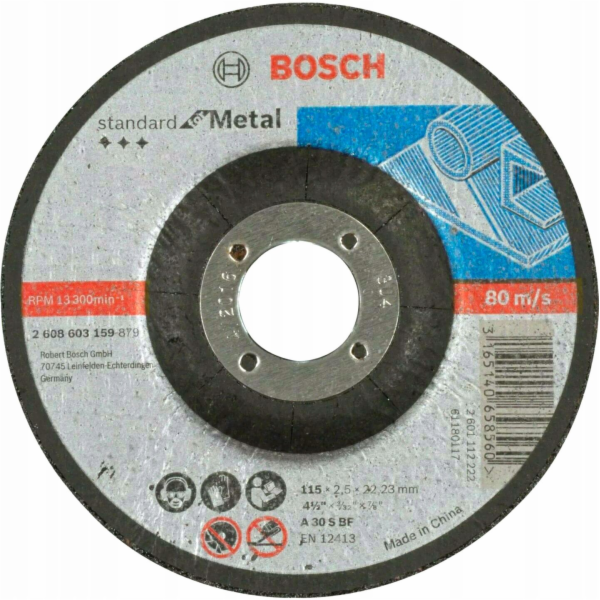 Řezný kotouč Bosch Standard pro kov, O 115 mm