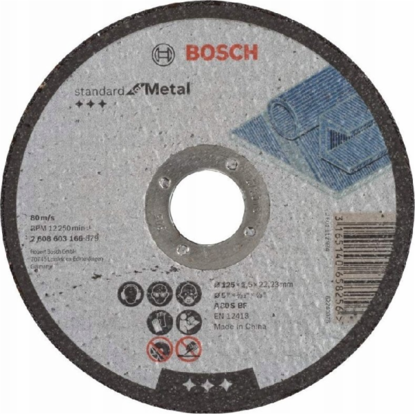 Řezný kotouč Bosch Standard pro kov, O 125 mm