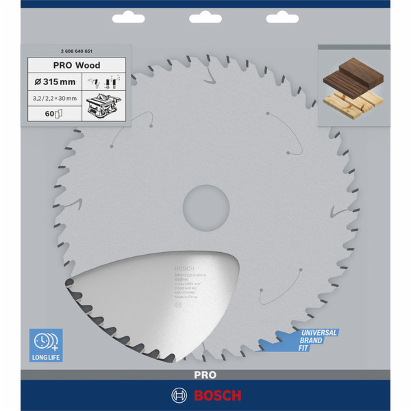 Pilový kotouč Bosch Optiline Wood, O 315mm, 60Z