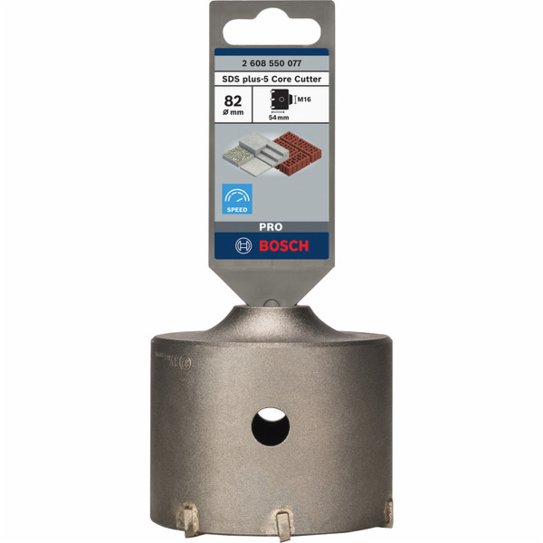 Dutý vrták Bosch SDS-plus-9 jádrová fréza, O 82mm, vrták