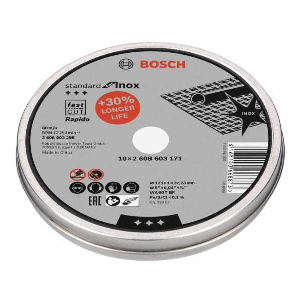 Bosch rezny kotouc rovny pro Inox Rapido in Dose 10x125,1mm