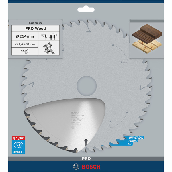 Bosch Powertools Kotouč do kotoučové pily PRO Wood, O 254...