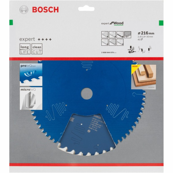 Pilový kotouč Bosch Expert for Wood, O 216mm, 40T