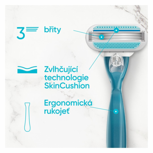 Gillette Venus Smooth Holicí strojek + 5 ks hlavic