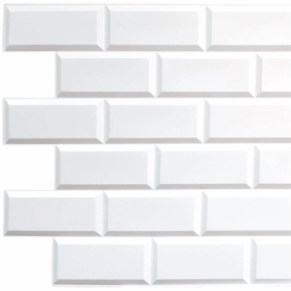 PVC stěnová krytina 24059, Bílá jednotka, 966x484 mm