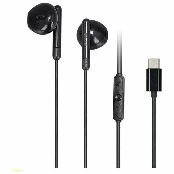 Awei Stereofonní sluchátka Awei PC-6T USB-C černá/černá