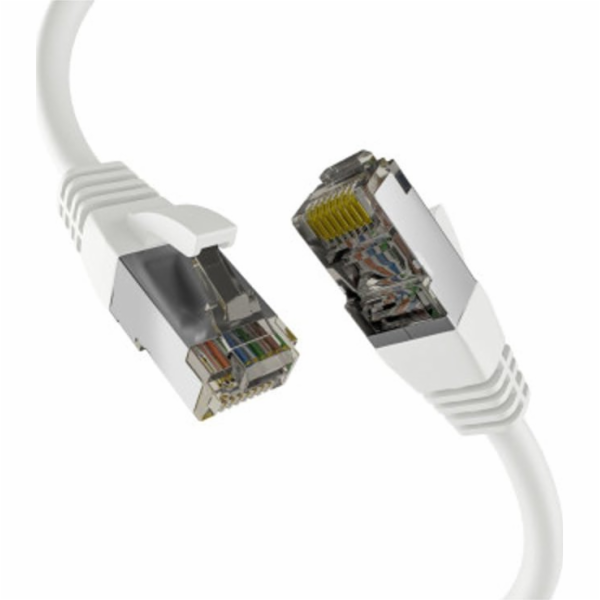 EFB EFB CAT8.1 BÍLÝ 0,50m RJ45 PATCHKABEL S/FTP PIMF