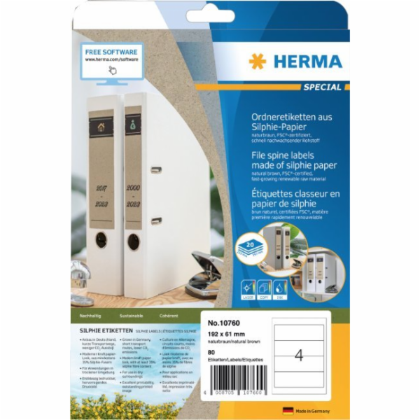Herma Etikety Silphie A4 20 listů 97x42,3