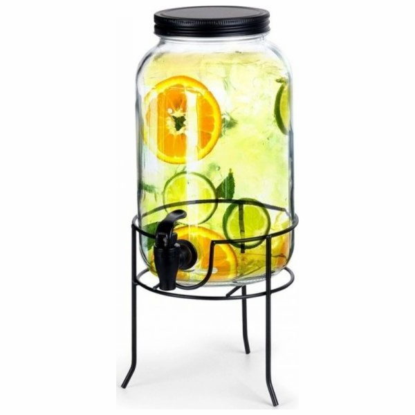 Vilde Skleněná dóza s kohoutkem a stojánkem 3,2 l (139608)