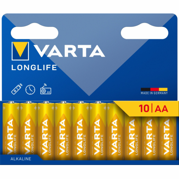 Varta Baterie LONGLIFE AA NOVÁ 10ks.