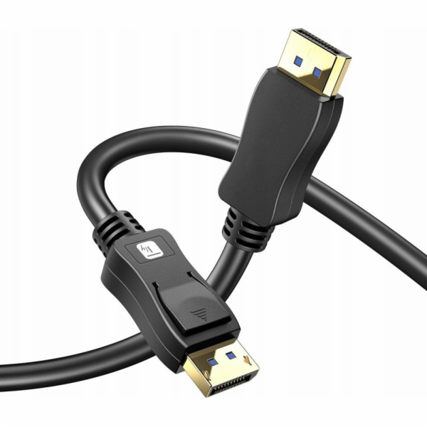 Techly Kabel DisplayPort 2.1 Audio/Video M/M 4K 1m Černý