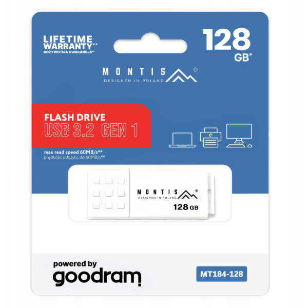 Montis USB 3.2 flash disk 128GB UME3 MT184-128 od Goodram