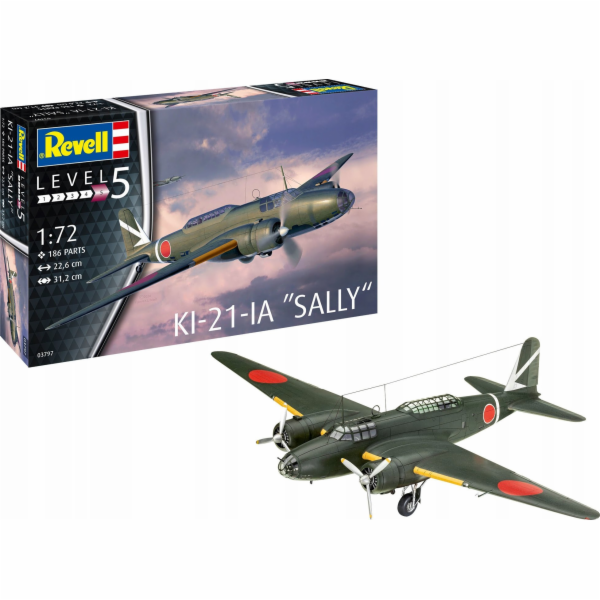 Revell Plastikový model Ki-21-LA Sally v měřítku 1/72.