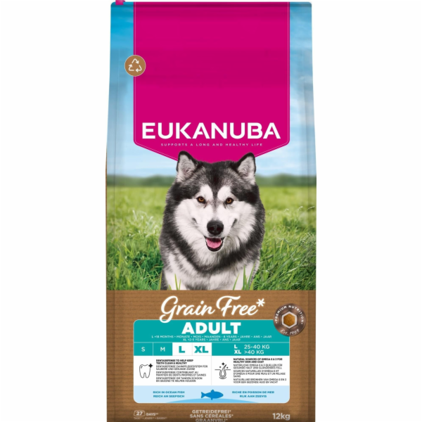 EUKANUBA Grain Free Adult Large Ocean Fish - suché krmivo...
