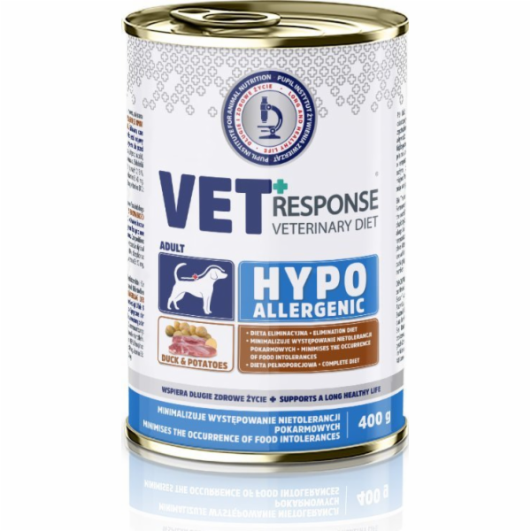 VET RESPONSE Hypoallergenic Duck - vlhké krmivo pro psy -...