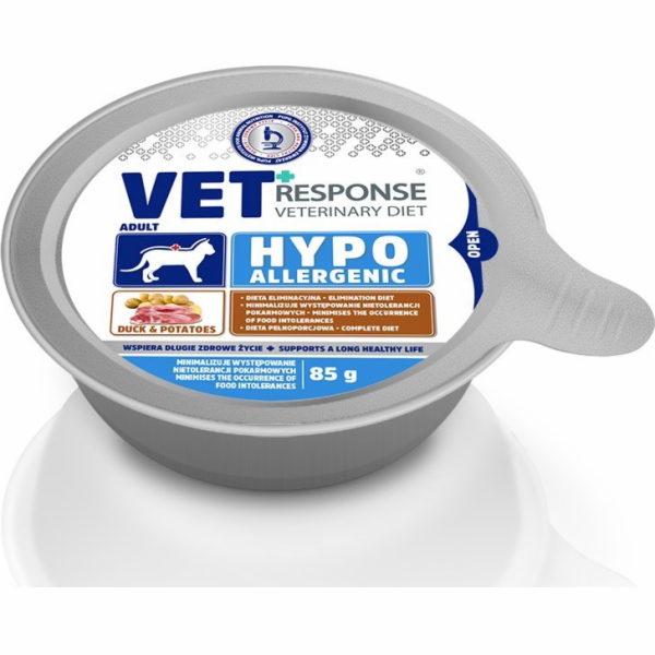VET RESPONSE Hypoallergenic Duck - mokré krmivo pro kočky...
