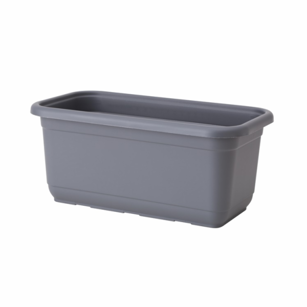 Plastový květináč Venus Eco, O 50 x 16 cm, šedý