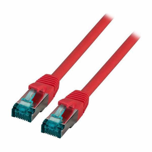 EFB EFB RJ45 Patchkabel S/FTP, Cat.6A, LSZH, 1m, rot