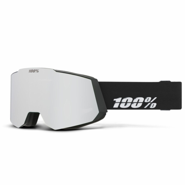 100% 100percent SNOW - SNOWCRAFT brýle černé HiPER stříbr...