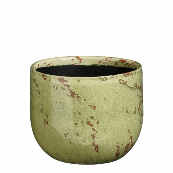 MICA Gelová květináče SANDRO 1193420, keramická, zelená