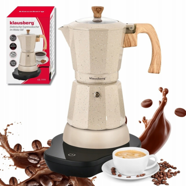 Klausberg ELEKTRICKÝ KÁVOVAR NA ESPRESSO 300 ml KB-7999 5...