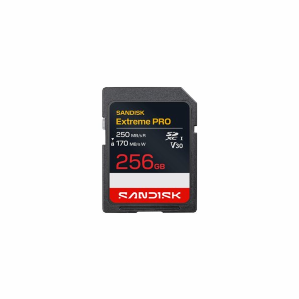 SanDisk Extreme PRO - Pametová karta flash - 256 GB - Vid...