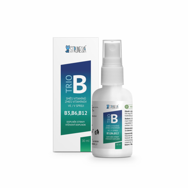 STRUNECKÁ Trio B - kombinace vitaminů B3, B6, B12 ve spre...