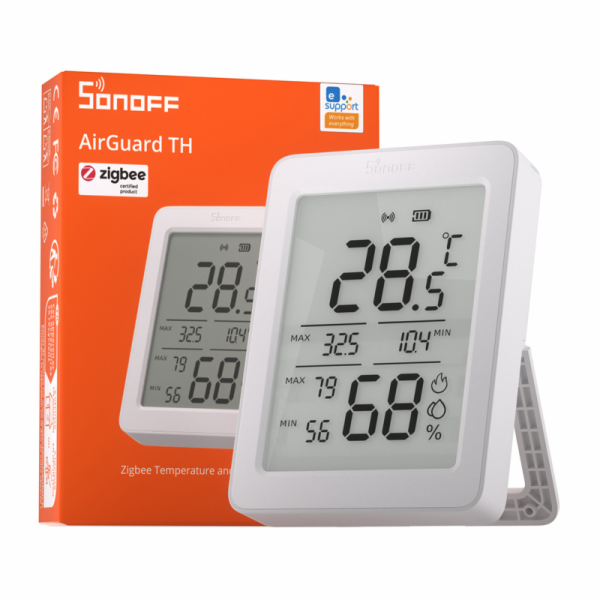 Sonoff AirGuard TH SNZB-02DR2 ZigBee LCD snímač teploty a...