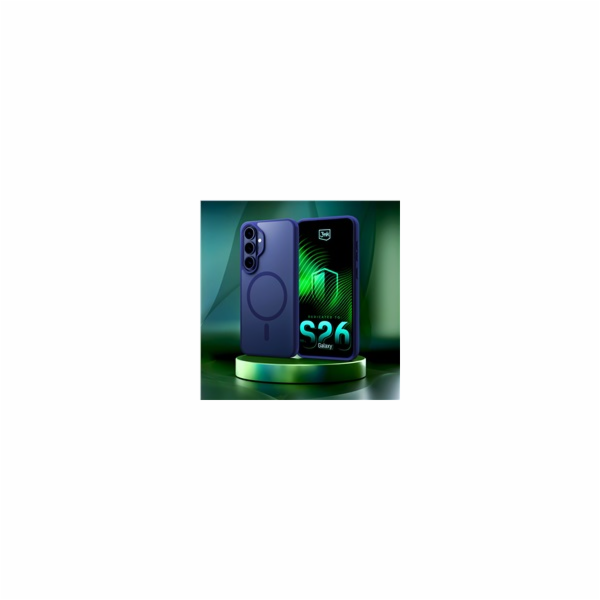 3mk ochranný kryt Smoke MagCase Blue pro Samsung Galaxy S26