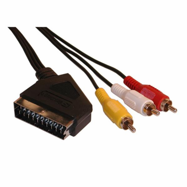 Neutralle Video kabel SCART samec - 3x C