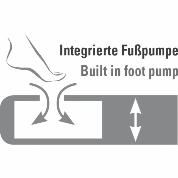 High Peak Air bed Single Comfort Plus 40023 (grau/blau)