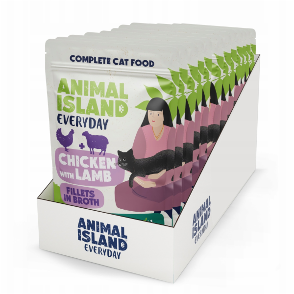 ANIMAL ISLAND Chicken with lamb Fillets in broth - mokré ...