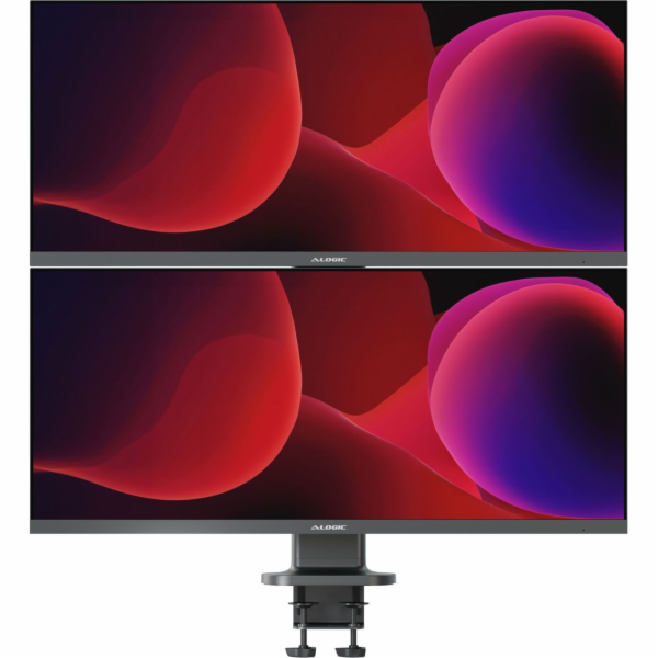 Alogic Elevate 34" Dual Vertical Monitor Stand Space Grey