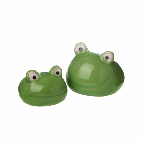 Sonstige Dekorativní plovoucí žabí hlava, porcelán, 6 cm ...