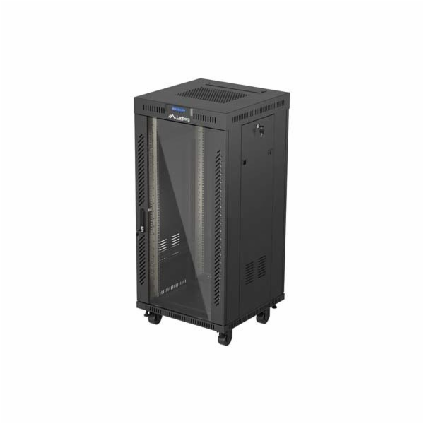 Lanberg FF01-6624-12BL rack 24U Volně stojící rack Černá