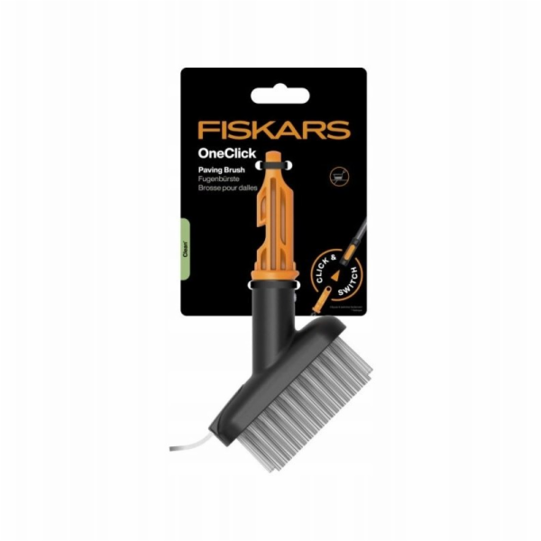 FISKARS Venkovní kartáč OneClick 1080697, 190 mm, bez ruk...