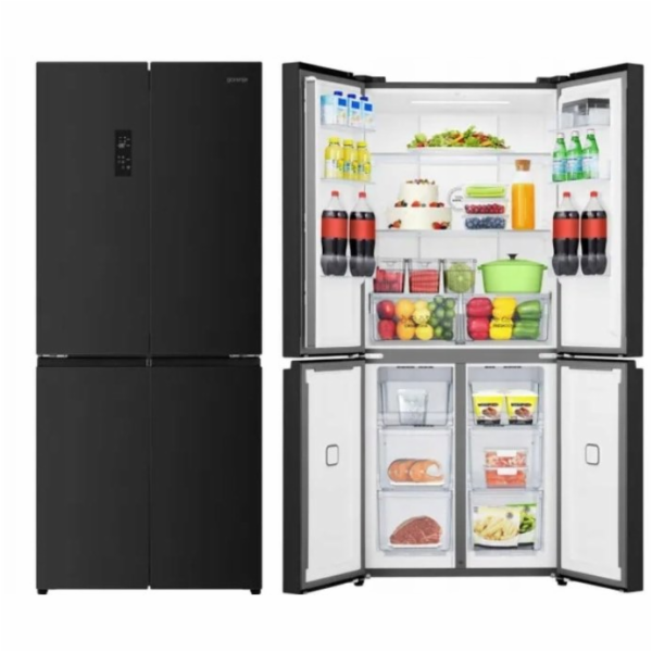 Gorenje Vícedveřová chladnička s mrazákem NRM819E61BX