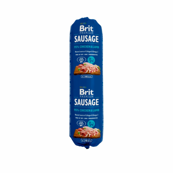 BRIT Premium Sausage Kuře a jehněčí - mokré krmivo pro ps...