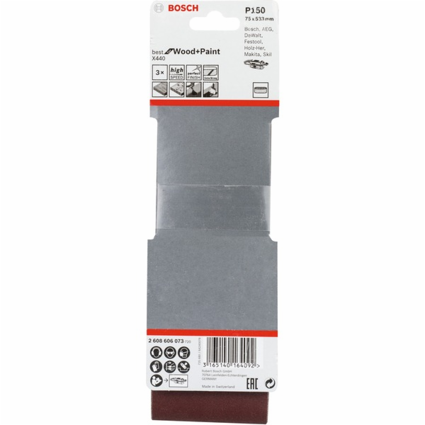 Bosch brusný pás X440 Best for Wood and Paint, 75x533mm, ...