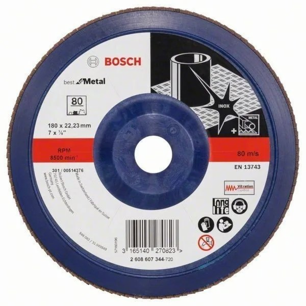 Lamelový brusný kotouč X571, Best for Metal; 180 mm, 22,2...