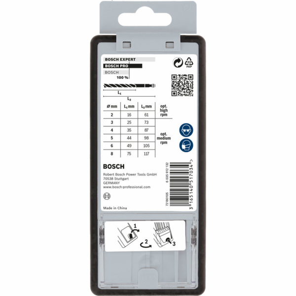 Bosch 7dílná sada spirálových vrtáků