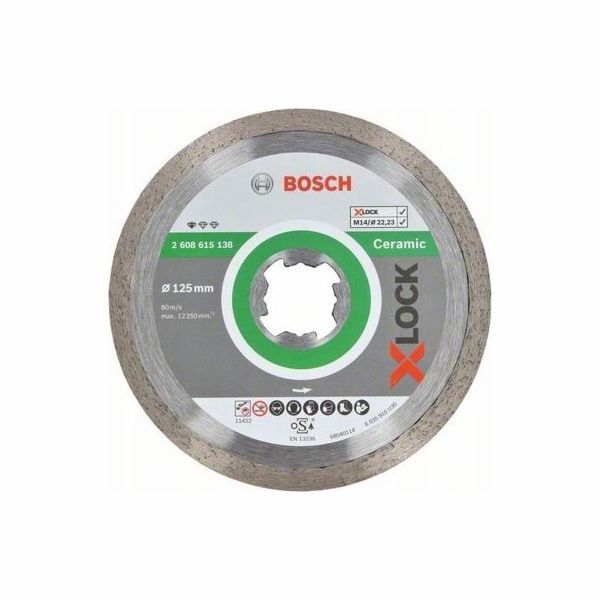 Diamantový dělicí kotouč BOSCH X-LOCK 125x1,6x7 mm