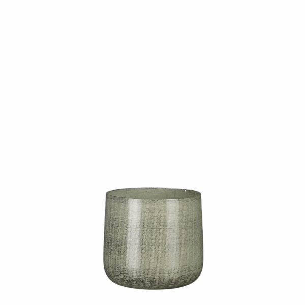 Hrnec Mica Benson 1073519, kov, V 13 cm, šedý